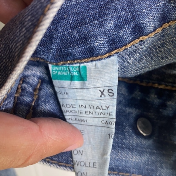 United Colors of Benetton - Jean Bomber Jacket XS - Picture 7 of 10